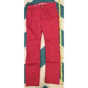 Mossimo Supply Co Juniors Size 7 Ankle Skinny Pink‎ Fit 6 Denim Jeans NWOT